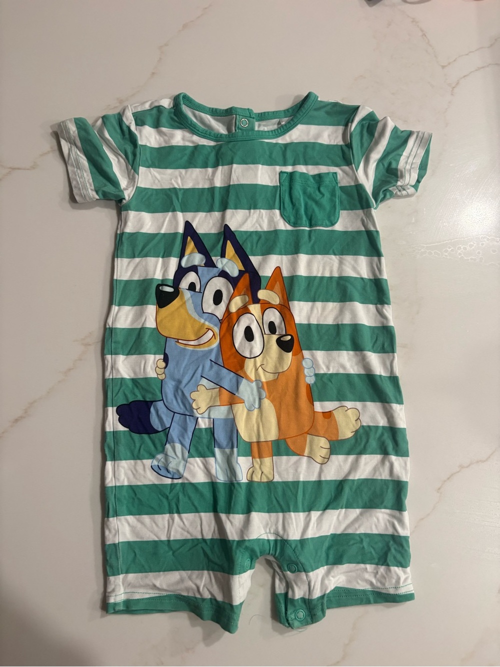Little Sleepies bluey one piece